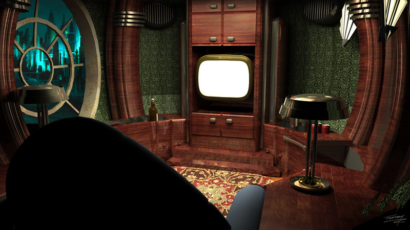 Illustration for article titled Who's your Big Daddy? Concept art from that cancelled Bioshock movie